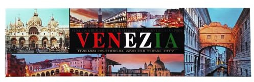 Kühlschrankmagnet Venezia verschiedene Monumente Souvenirs Sammlung Haus Küche 17 x 5 cm 10438