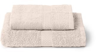 Caleffi Set Asciugamani Bagno Viso e Bidet in Cotone, Asciugamani Resistente a Lavaggi, Include 1 Asciugamano Viso 55x100 cm e 1 Asciugamano Bidet Ospite 40x60 cm, Asciugamani 2 Pezzi