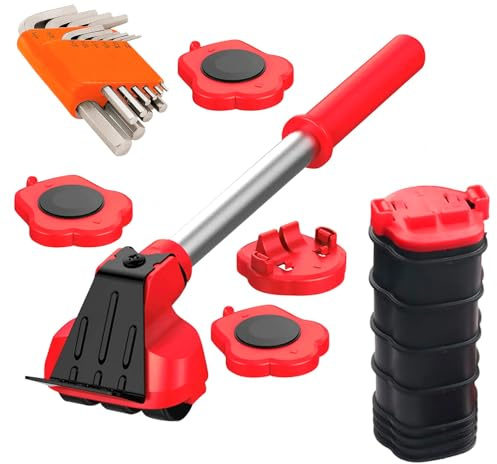 Elevador de Muebles con Ruedas para Muebles Pesados 12 Ruedas para Mover Muebles sin Esfuerzo Elevador Muebles, Patines Deslizadores para Muebles, Levantador de Muebles Regalo y Garantía 4 años