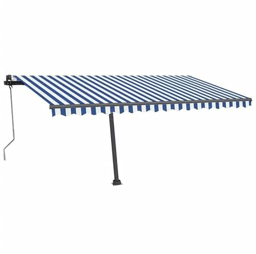 Automatische Markise mit & Windsensor 450x350 cm - Pulverbeschichtetes Aluminium & 100% Polyestergewebe mit PU-Beschichtung - Perfekter Sonnenschutz für Terrasse und Garten