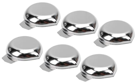 GOWENIC Schmuck-Wiegeschale, Kleine Edelstein-Waage aus Edelstahl, 6 Stück, Antistatische Mini-Labor-Wiegeschale für die Pulverübertragung, Schmucksortierung (Waagschale)