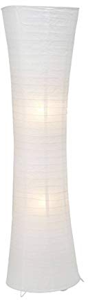 BRILLIANT lámpara Becca lámpara de pie blanca | 2x A60, E27, 60W, adecuado para lámparas normales (no incluidas) | Escala A ++ a E | Con interruptor de pie