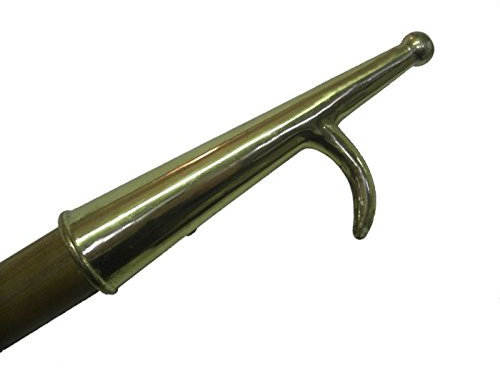 Black Country Metal Works Bright Chrome Boat Hook End - Screws Included
