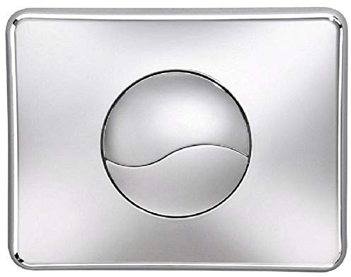 Plaque de commande WC murale Siamp Verso 800, chromé brillant