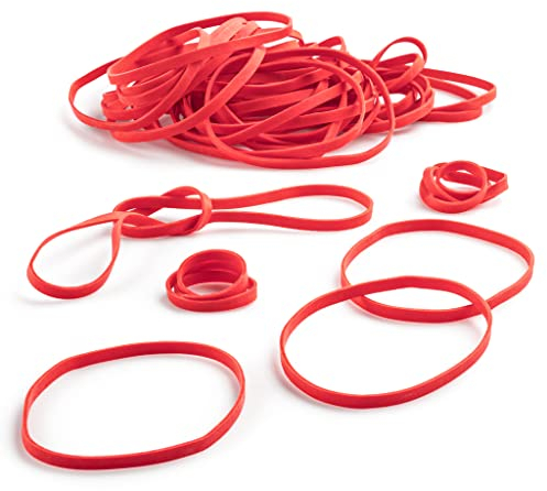 PlasticMill Rubber Bands - #33 Size - Rubberbands - 1Lb/500 Count 1 Pound / 500 Count Red