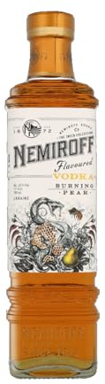 Nemiroff “Inked Collection” Burning Pear Vodka 70cl - Award Winning Vodka - Made from Natural Ingredients and Premium-Class Grain Alcohol - Perfect for Cocktails and Sipping