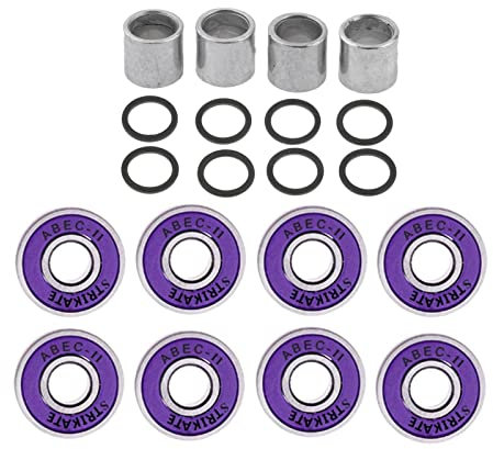 Amagogo 8 608RS-ABEC 11 Kugellager mit Zwischenräumen und ​​Washers Set High Performance Roller Skate Scooter Skateboard, Lila