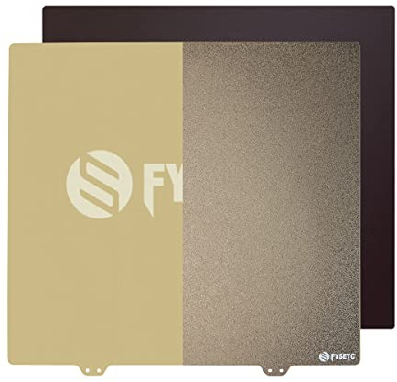 BCZAMD 310mm 3D-Druckerplattform FYSETC JanusBPS Federstahlplatte doppelseitig pulverbeschichtet+glatt beschichtete PEI-Blatt-Druckoberfl?Che f¨¹r Tenlog D3 Pro/LK1/PRO LK5 PRO/Sidewinde X1/CR10
