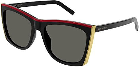 YVES SAINT LAURENT Damen Sl 539 Paloma Sonnenbrille, Schwarz/Schwarz/Grau, 56