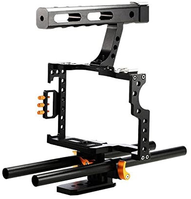 Camera Accessories SLR Camera Rabbit Cage fit for Sony A7 SLR Rabbit Cage Film Camera Equipment Kit Stabilizer (Color : Black) (Color : Black)