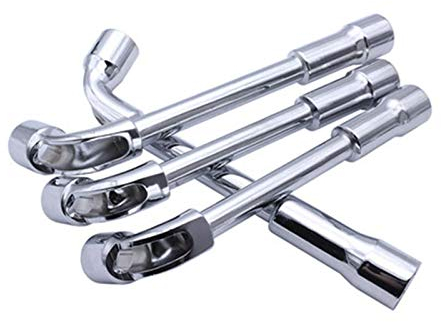 L-Schlüsselsatz Rohrsteckschlüssel L-förmige perforierte Ellenbogen-Auto-Reparatur-Werkzeug 7-förmiger Sechskant-Sechskantschlüssel-Schlüsselsatz (Color : 1pcs 24mm)