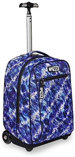 Appack Big Trolley Scuola, Blu, 2 in 1, Doppio Uso, Con Spallacci Uso Zaino, Maxi Ruote, Mazi Capienza, Scuola & Tempo libero, Bambini e Ragazzi