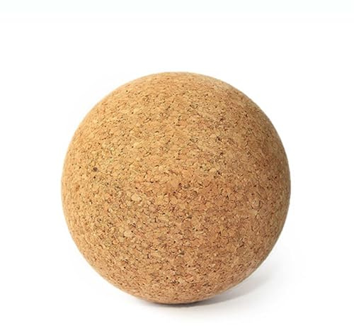 Yoga Studio Bolas de masaje de corcho sin marca, bola de terapia de punto de activación, rodillo de bola de corcho para tensión muscular, alivio de tejido profundo (5 cm)