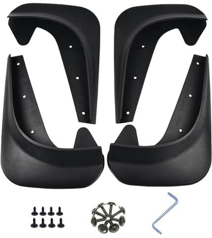 Paraspruzzi paraspruzzi, protezione invernale per veicoli sedimenti, 4 pezzi, universali, flessibili, parafanghi sporchi, per pickup, camion, auto
