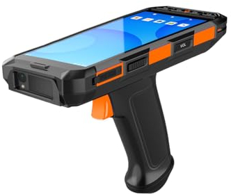 Android 13 Enterprise Handheld Data Terminal Android Barcode Scanner with 7200mAH Big Battery & Integrated Honeywell 1D/2D Bar Code Scan Engine, WiFi & 4G LTE, for Assets Management
