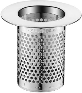 1 Pezzi Cattura Capelli Scarico per Doccia, Cattura Capelli in Acciaio Inossidabile, Filtro Scarico Doccia, Filtro di Scarico in Acciaio Inox, per Bagno Cucina Scarico del Balcone