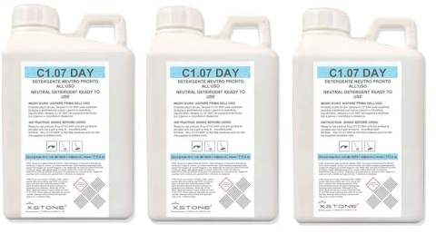 Mild NEUTRAL ready-to-use detergent for DAILY CLEANING of natural stone and other FLOORS, Pack of 3 x 2 LITRES