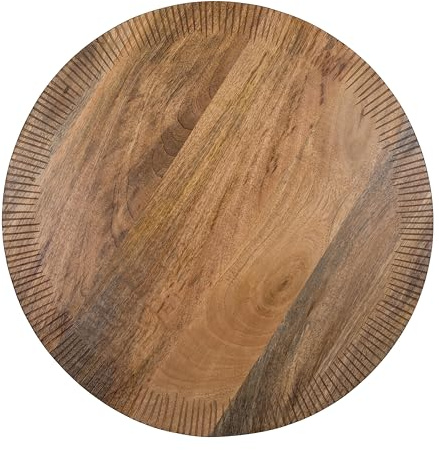Jamie Oliver Big Love Alleskönner-Brett, FSC-Mangoholz, Holzbrett mit Geätztem Rand, Servierbrett, 48x48x2cm