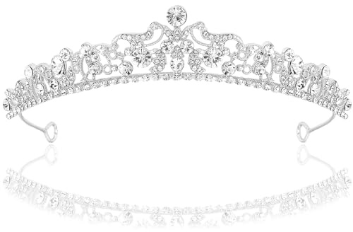 Krona damer bröllop, prinsessa tiara damer, prinsessa tiara kristallkrona, brud tiaras bröllop diadem krona, lämplig för bröllop, förlovningar, födelsedagskalas, dansevenemang, A, Strass