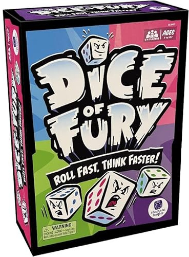 Mounteps Dice of Fury Fast-Paced Family Dice Game Rolling Fast Thinking Faster Board Game