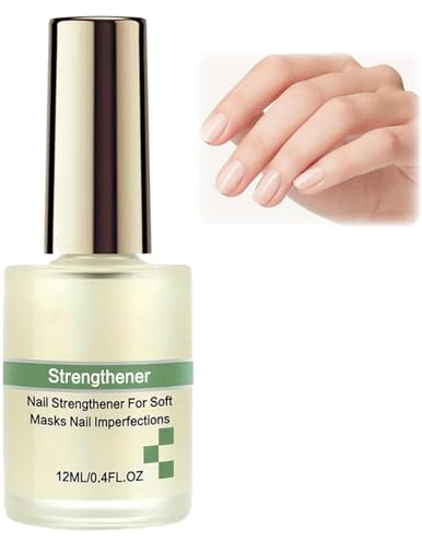 Extra Strong Nail Strengthener & Hardener Polish - Clear Nail Varnish for Damaged & Weak Nails - Strengthening Growth Treatment Serum for Faster Nail Repair,Nail Hardener,Nail Polish Strengthener