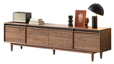 ksjdieunf Armoire Meuble de Rangement Rustique en Bois Massif Noyer 200 x 40 52 cm, Armoire Style Squelette, Table Moderne for Salon et Maison Meuble TV Moderne