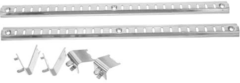 CLISPEED Adjustable Refrigerator Shelf Bar Heavy-Duty Stainless Steel with Clips for Freezer Rack and Commercial Fridge Shelving