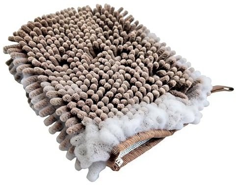Toalla de Baño para Perros Guantes de Aseo Absorbentes con Estampado de | Toalla para Ducha de Perro para Refugio, Exterior, Viaje, Playa, Parque, Hogar, Peluquería, Tienda de Mascotas