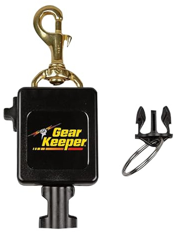 Gear Keeper Scuba Diving Console Retractor W/ Brass Bolt Clip - RT3 Series Scuba Gear for Securing Console at Hip/Chest - Strong & Durable Diving Equipment - 32” Extension 24 oz Retraction - USA Made