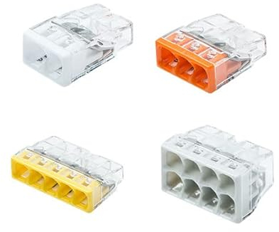 Wago S2273 - Confezione di 50 morsetti con connessione automatica con ingresso 2, 3, 5 e 8