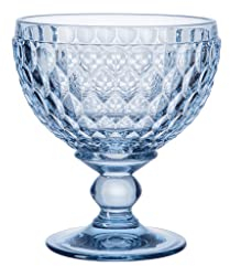 Villeroy & Boch - Boston col. Coppa da spumante blue, bicchiere stravagante e dal design elegante per prosecco e champagne, cristallo, blu, 400 ml