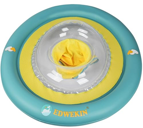 Bouée EDWEKIN® Baby, Aide à la Natation Durable, siège de Natation, bouée pour bébés et Jeunes Enfants de 6 Mois à 3 Ans (Crocodile)