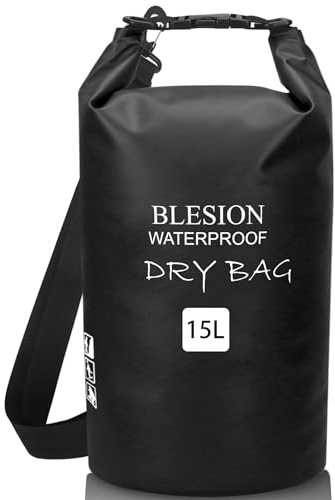 BLESION Dry Bag 5L/10L/15L/20L/30L wasserdichte Tasche Verstellbarer Schultergurt, Wasserdichter Rucksack für Kajakfahren, Angeln, Schwimmen, Wandern Reisen