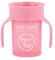 Twistshake 360 Cup | Baby Sippy Cup with 360° Drinking Rim - 230ml | Children's Learning Cup with Handles | Non-Spill Toddler Cups | BPA-Free | Training Sippy Cup for Kids | 6+ Months | Pink