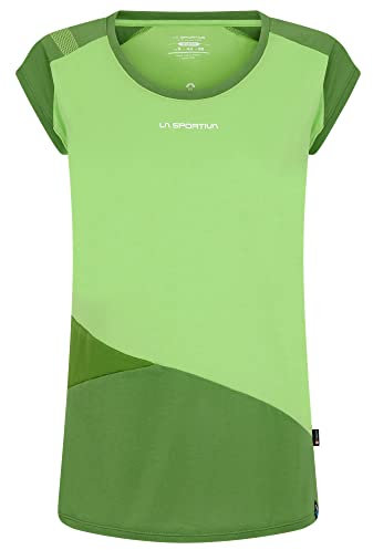 La Sportiva Maglietta Marca Modello Hold T-Shirt W Lime Green/Kale