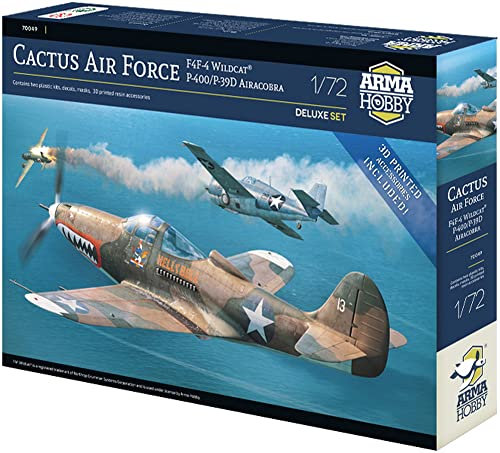 Cactus Air Force Deluxe Set - F4F-4 Wildcat® e P-400/P-39D Airacobra over Guadalcanal (70049) in scala 1/72