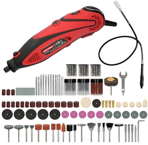 WOLFPACK LINEA PROFESIONAL Multiherramienta 135 Watt. Con 210 Accesorios y Maletin. Herramienta Multifunción, Mini Taladro, Herramienta Rotativa, Amoladora
