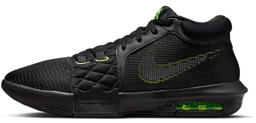 Nike Lebron Witness VIII Men's Basketball Shoes, Black White Volt, 12