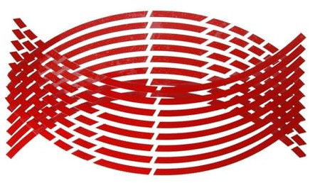 Motorrad Aufkleber Motorrad Aufkleber Für 17- Bis 18-Zoll Felge Motorrad Auto Rad Radaufkleber Reflektierendes Felgenband, Raddekoration Felgenaufkleber(6)