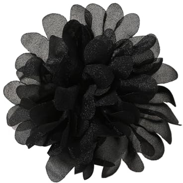 BYUTFA-Broche Elegante con Forma de Camelia, Pasador de Pecho con Forma de Flor, alfileres de Solapa de Tela de Gasa, Regalo Festivo para Ella
