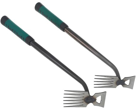 CAXUSD 2pièces Outils De Désherbage Extracteur De Mauvaises Robuste pour Jardinage Outils De Jardinage Manuels pour Désherbage Facile