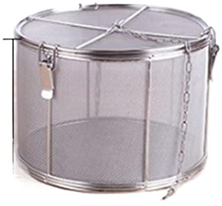 Cesta coladora de malla fina de acero inoxidable para salsa, sopa, condimentos, colador de olla caliente, tamaño grande (color: 25 x 25 pulgadas)