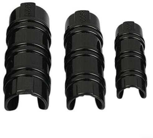 Hasaller Clip per Film Serra Set di 20 clip in plastica ABS per telaio serra, si adattano a tubi di diametro da 19 mm a 25 mm (nero19 mm)