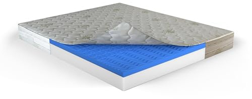 MUUN Matratze für Doppelbett, Memory-Schaum, 180 x 200 cm, Höhe 26 cm, abnehmbarer Bezug mit Aloe Vera, Modell: Penelope, orthopädisch, hypoallergen, antibakteriell, garantiert 20 Jahre
