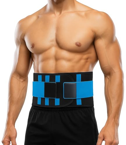 Atan Adjustable Back Support Belt for Lower Back Pain Relief Orthopedic Lumbar Brace for Men & Women with Plastic Rods Breathable Neoprene Support for Sciatica, Herniated Disc, Scoliosis (M)