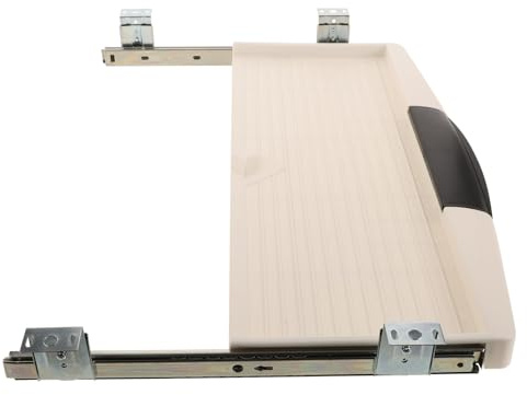 DIKACA Bandeja para Teclado de Computadora bajo Escritorio, Cajón Extraíble | Juego de 1, Plástico y Hierro, Diseño Ergonómico, Instalación Sencilla, Uso en Oficina