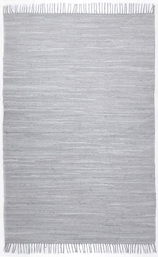 Theko Happy Cotton Teppich 100% Baumwolle 650_Grey Rechteckig 60x120 cm
