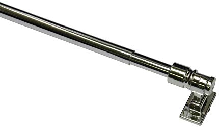 Gardinia California-Asta per Tende in Acciaio Cromato, Diametro 12 mm, Lunghezza 50-85 cm, Steel