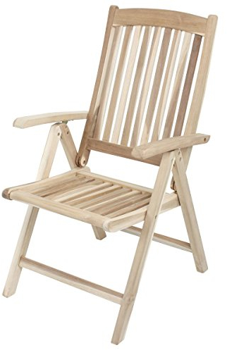 Gravidus gemütlicher Hochlehner aus Teak, 5-Fach verstellbar