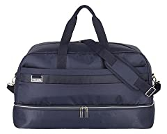 travelite Reisetasche groß mit Schultergurt + Aufsteckfunktion, MIIGO, nachhaltiger Weichgepäck Weekender aus recyceltem Material, 60 cm, 58 Liter